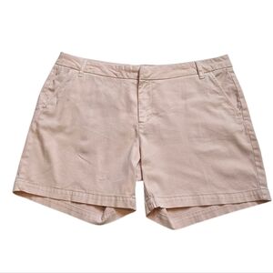 Caslon Light Pink Twill Chino 5" Shorts Size 16